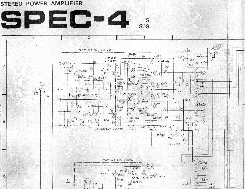 PIONEER SPEC-4 service manual (1st page)
