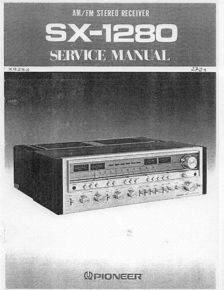 PIONEER SX-1280KC-KU-S-SG service manual (1st page)
