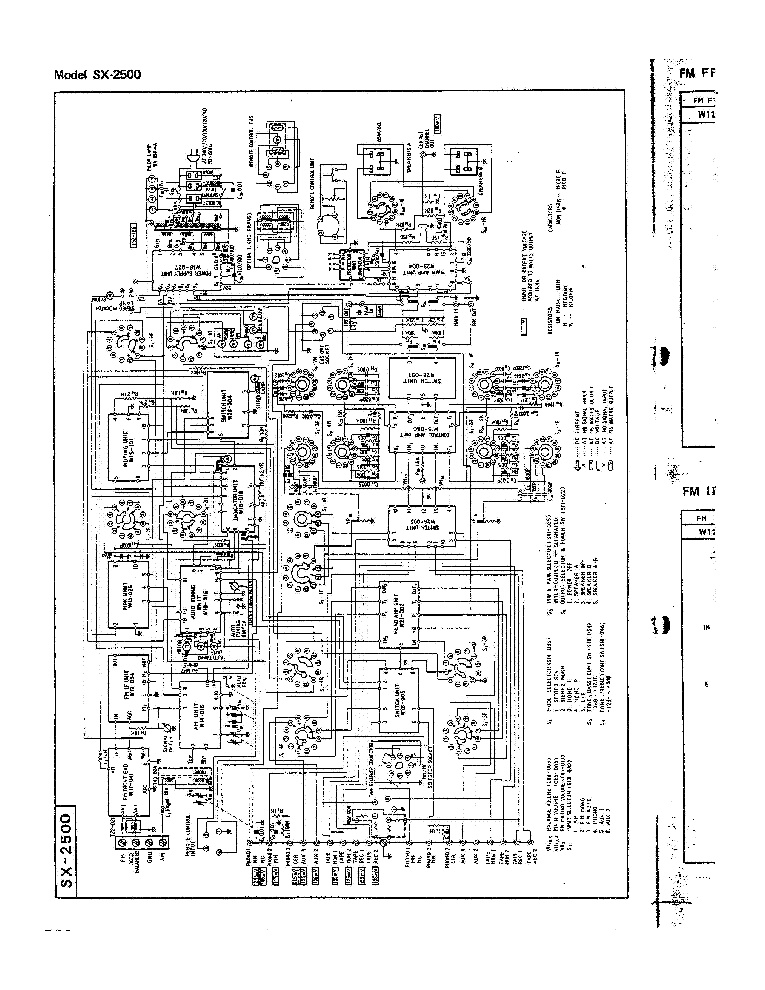PIONEER SX-2500 SCH service manual (1st page)