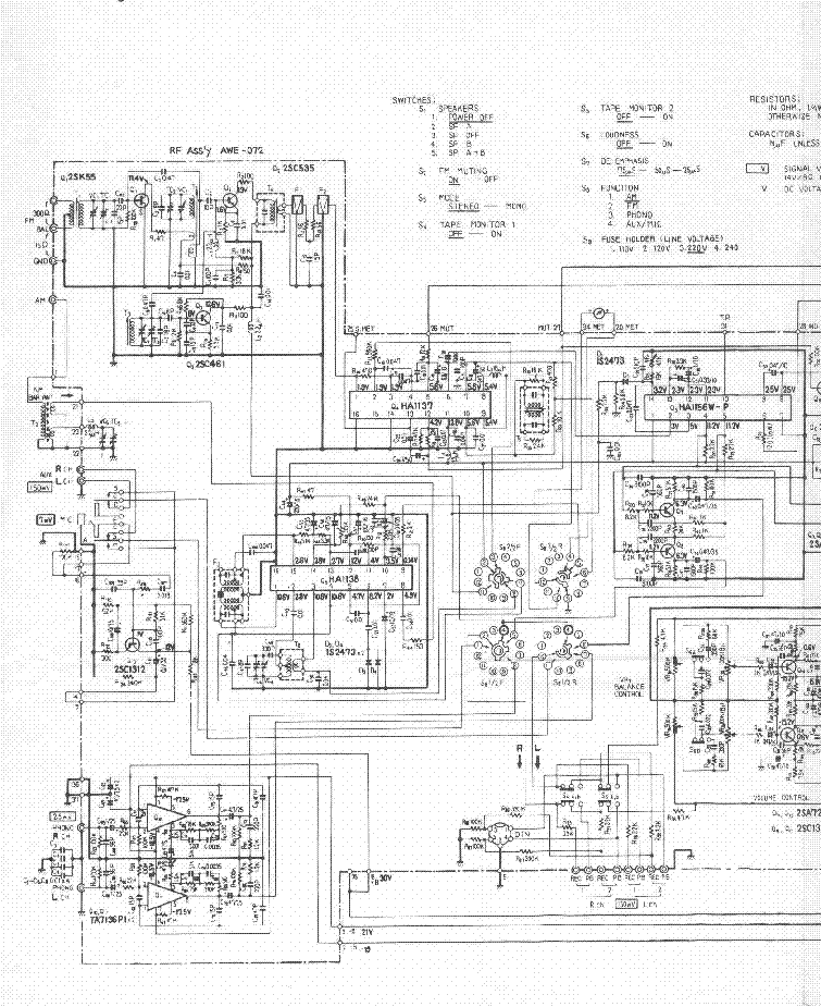 PIONEER SX-550 SCH service manual (1st page)
