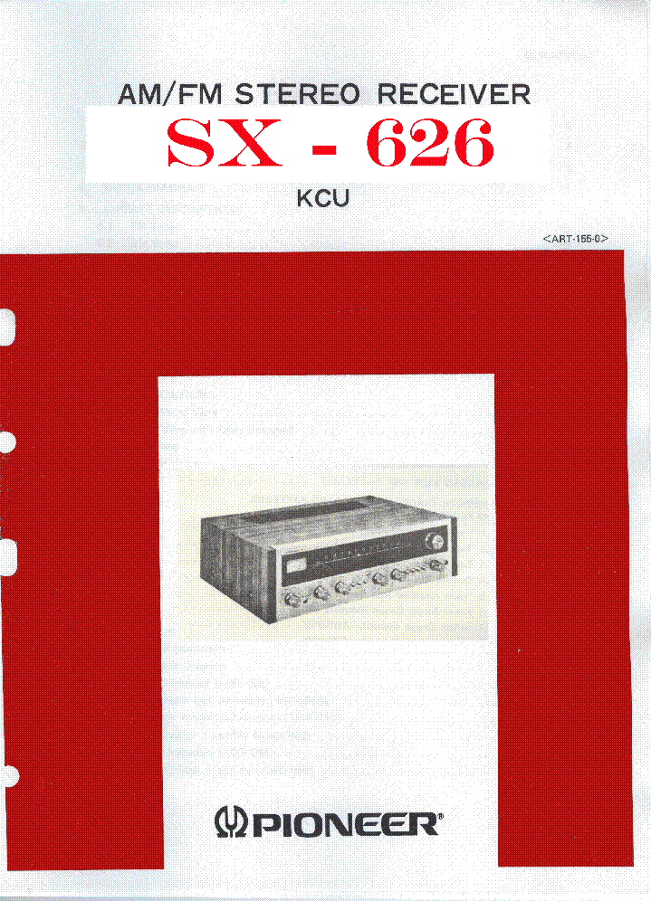 PIONEER SX-626 SM 2 service manual (1st page)