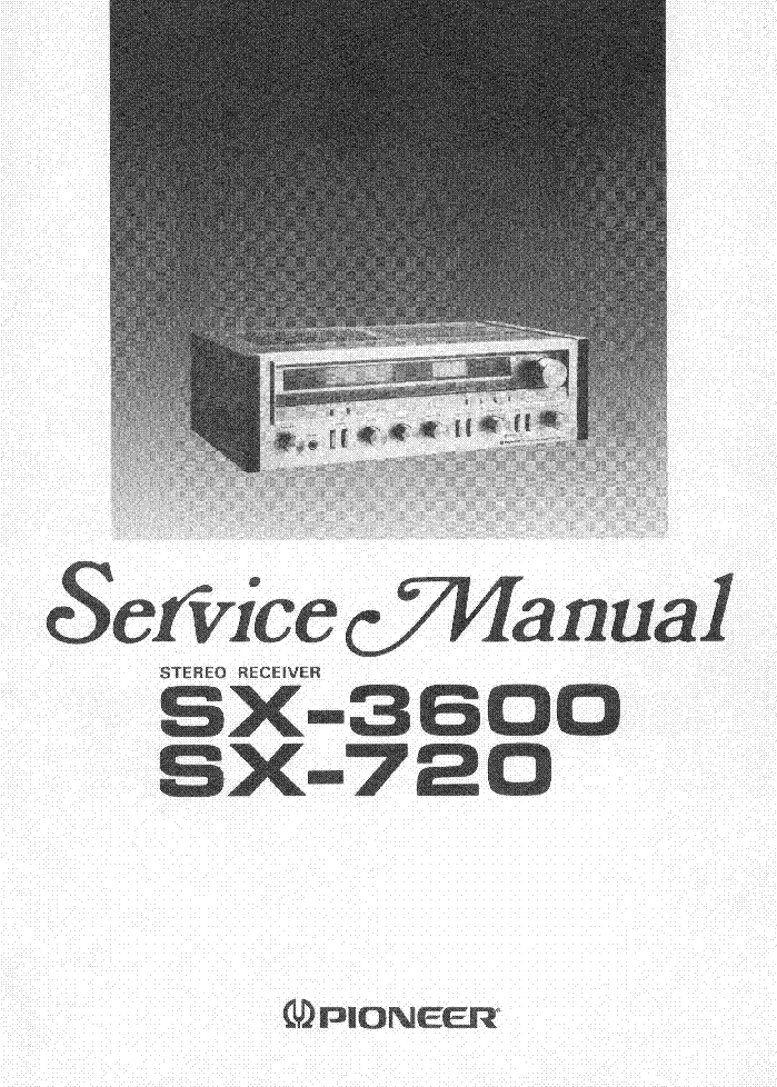 PIONEER SX-720 3600 SM service manual (1st page)