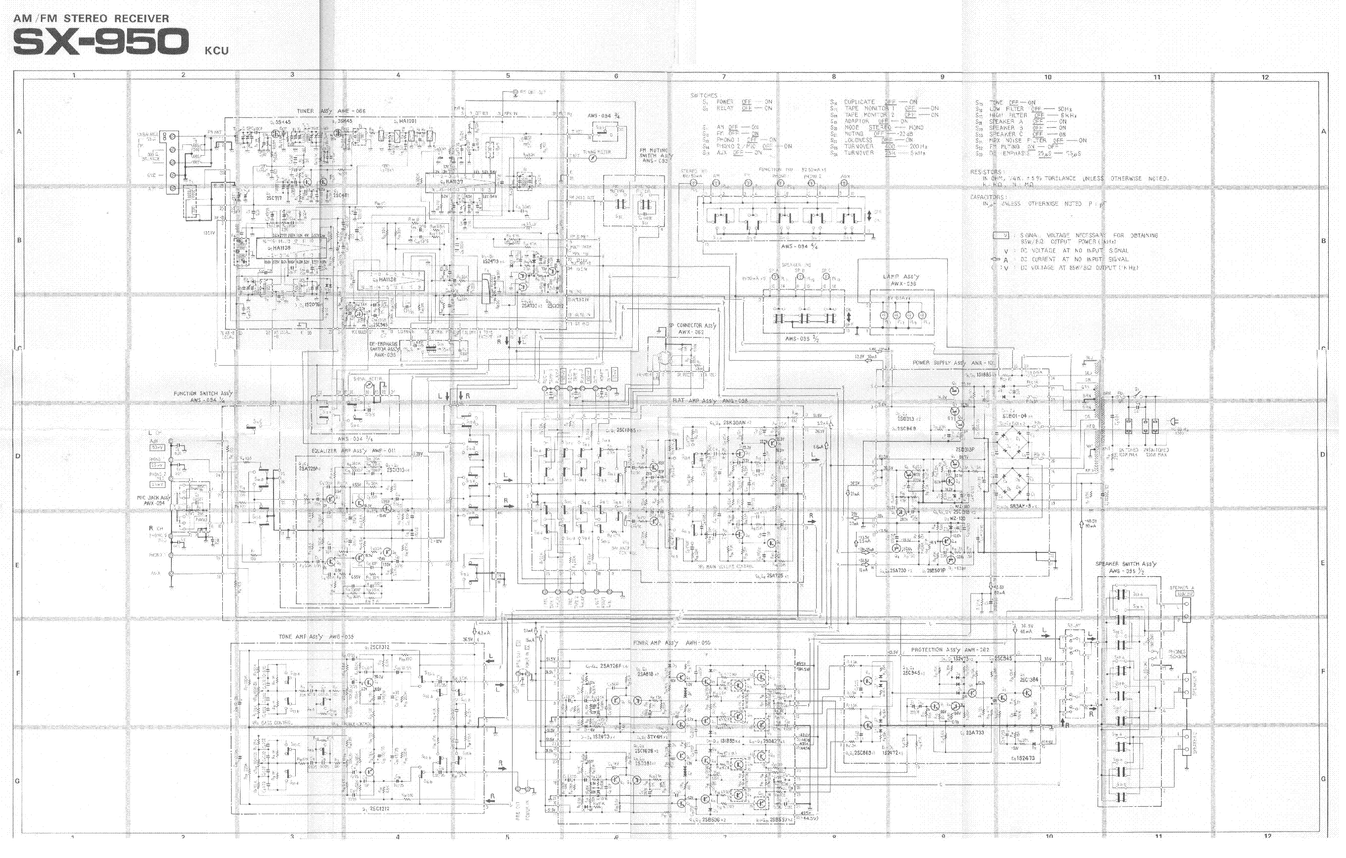PIONEER SX-950 SM service manual (2nd page)