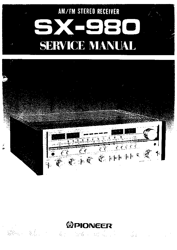 PIONEER SX-980 SM service manual (1st page)