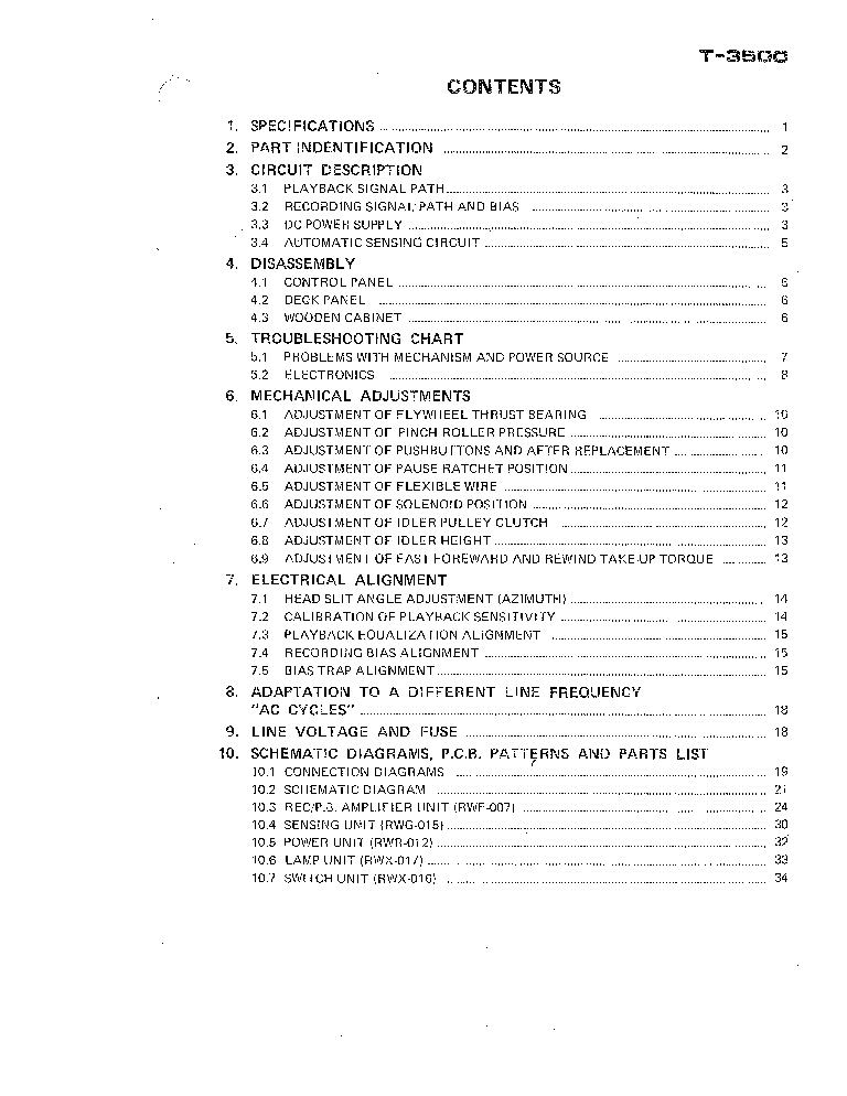 PIONEER T-3500-F T-3300 R42-2450 SM service manual (2nd page)