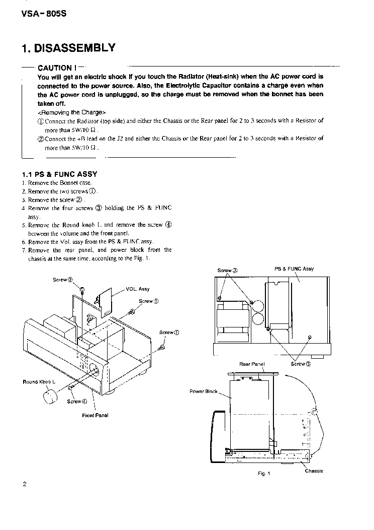 PIONEER VSA-805S SM service manual (2nd page)