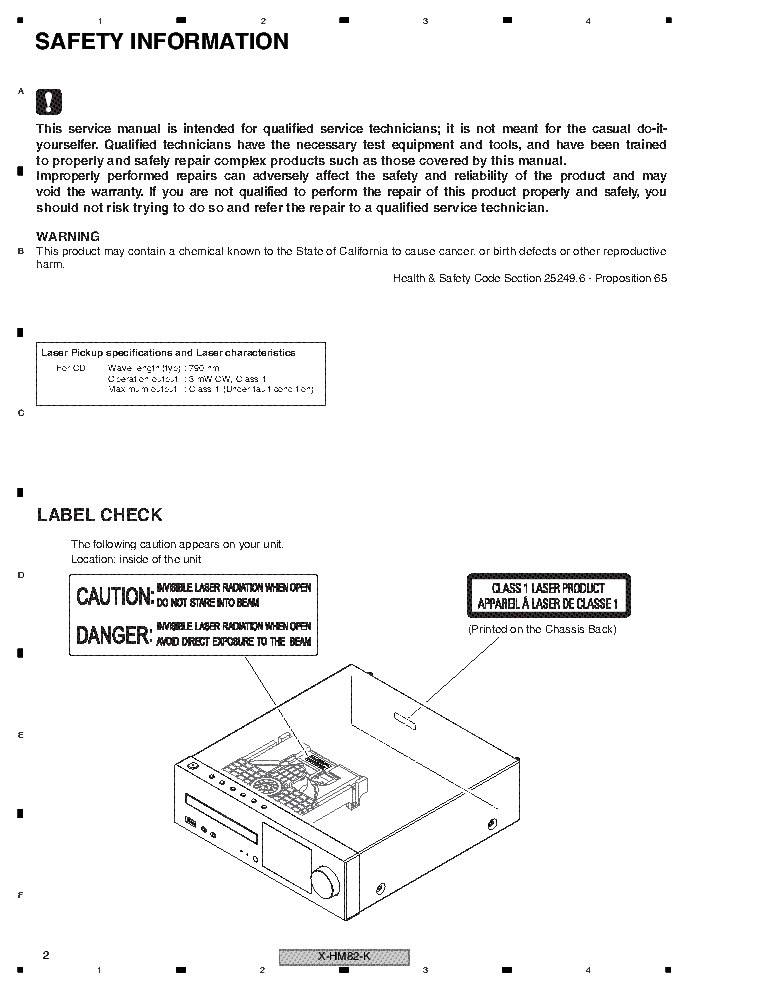 PIONEER X-HM82-S X-HM82D XC-HM82D-K X-HM72 X-HM72D service manual (2nd page)