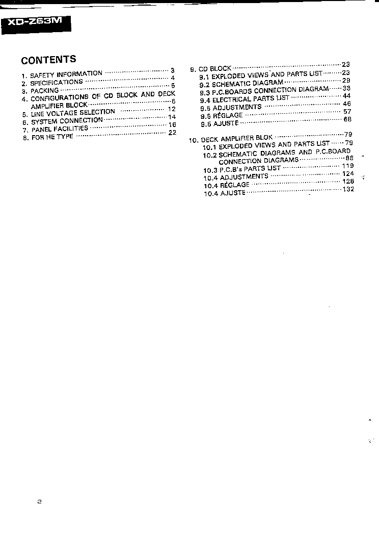 PIONEER XD-Z63M service manual (2nd page)