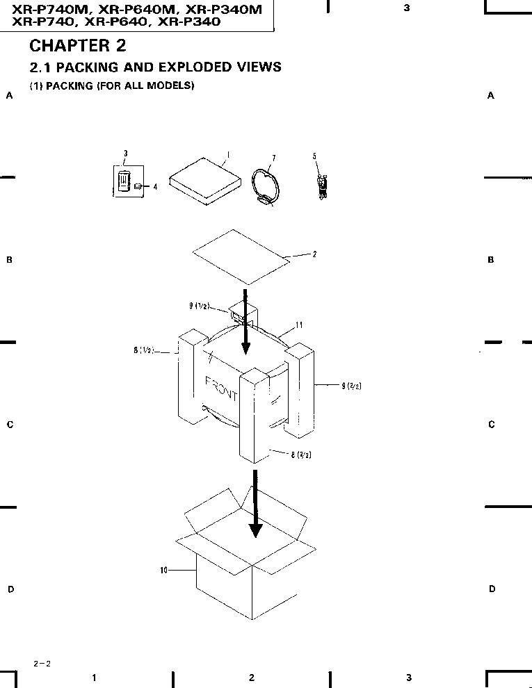 PIONEER XR-P340 640 740 M service manual (2nd page)