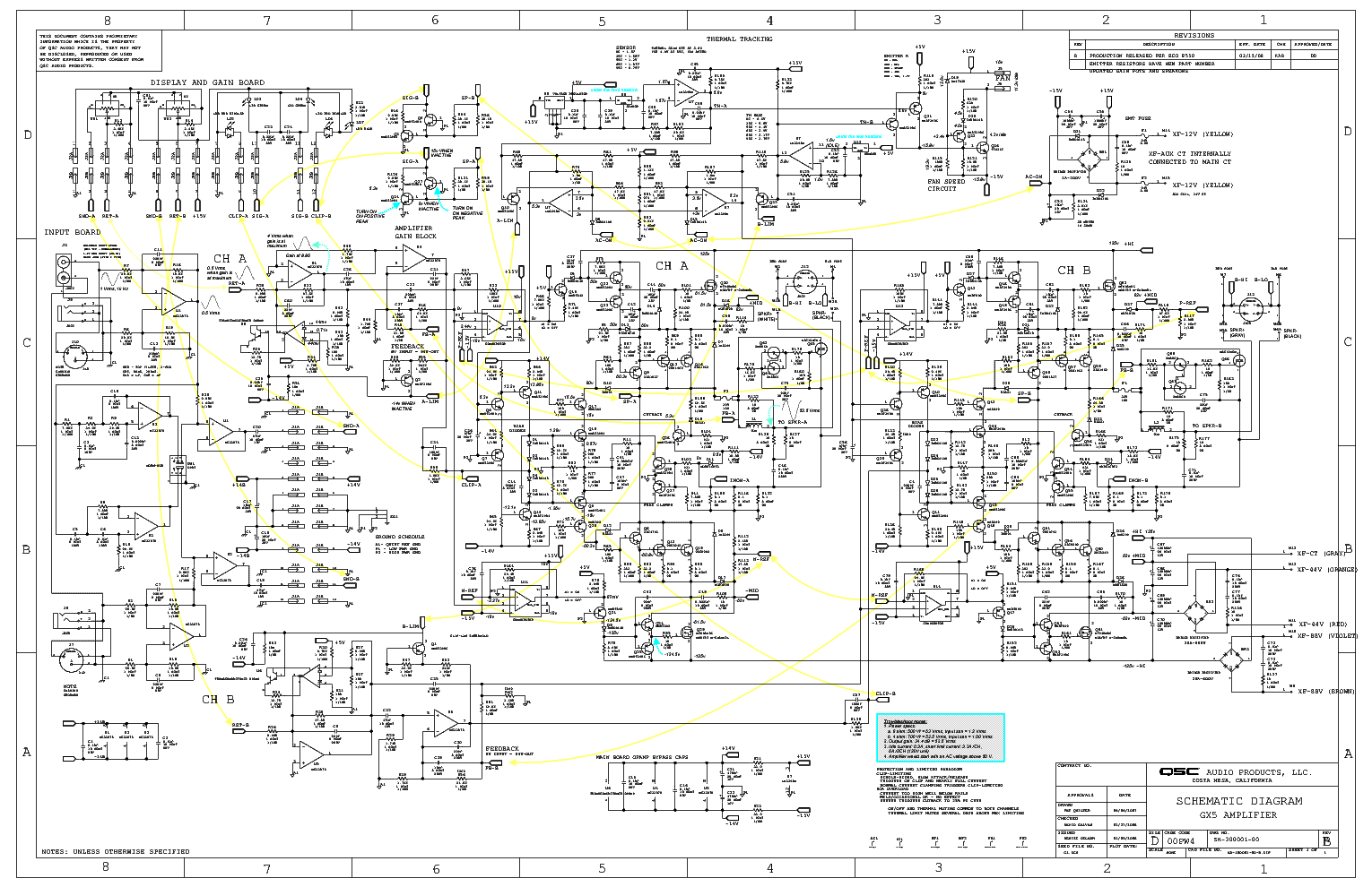 QSC 1080 Service Manual free download, schematics, eeprom, repair info