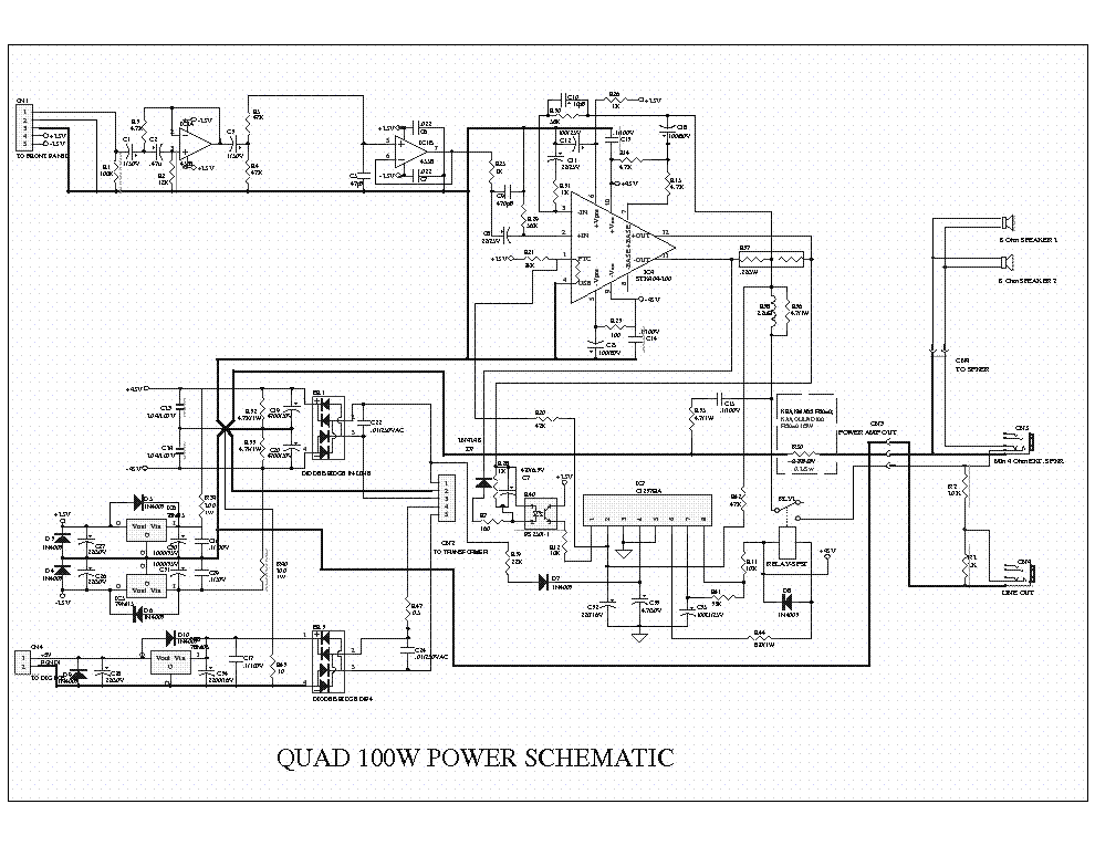 Схема quad в блоке управления