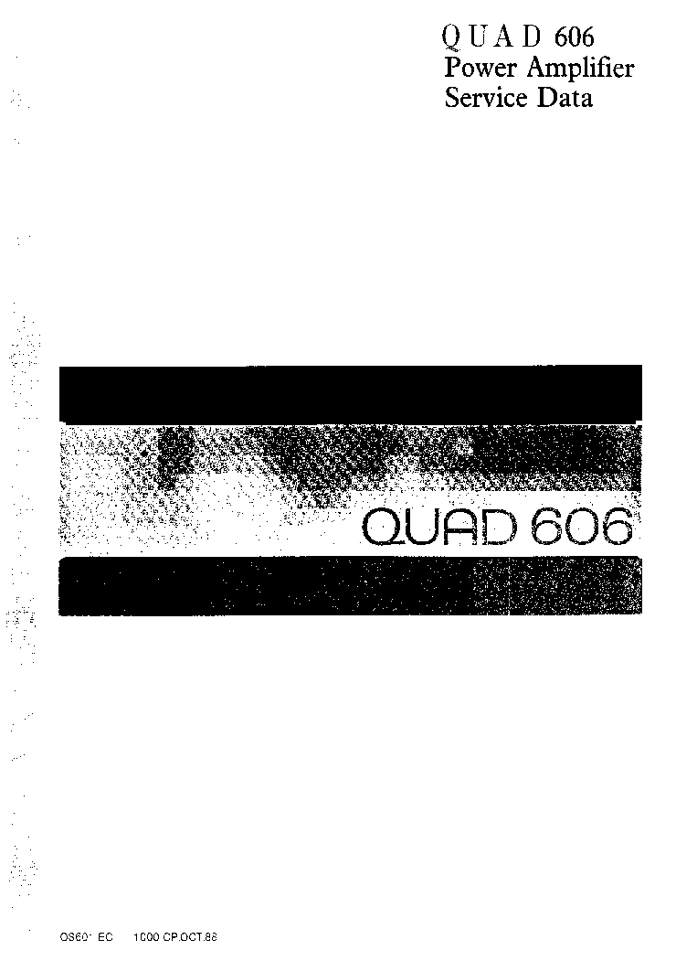 QUAD 606 SM service manual