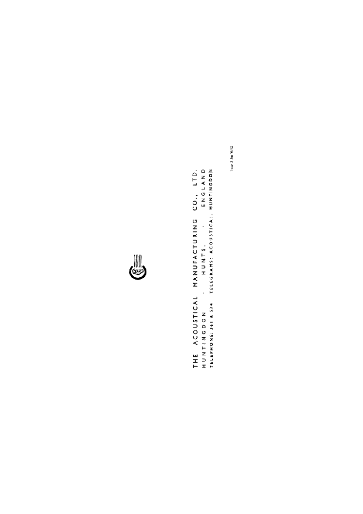 QUAD FM1 service manual