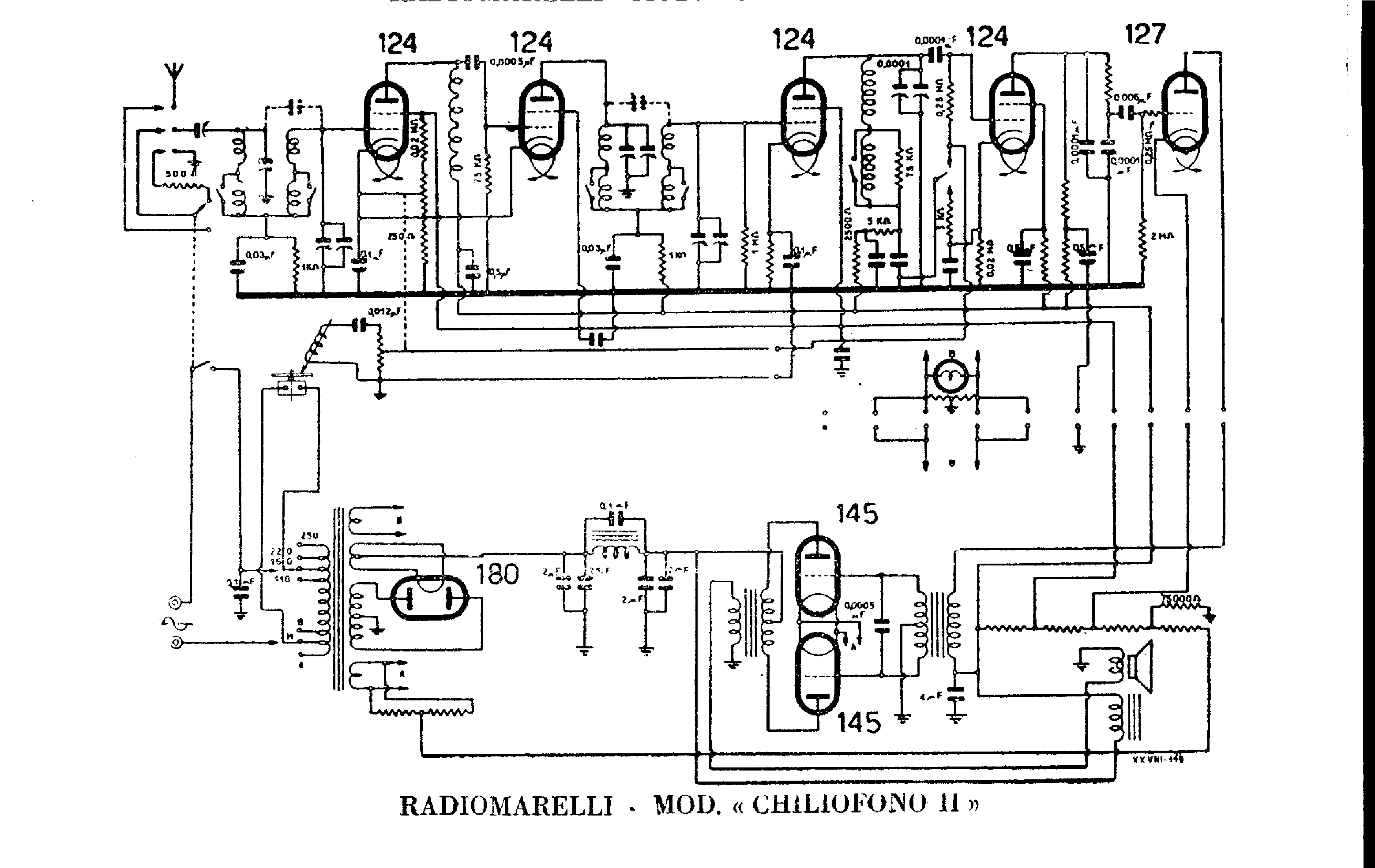 RADIOMARELLI CHILIOFONO2 service manual