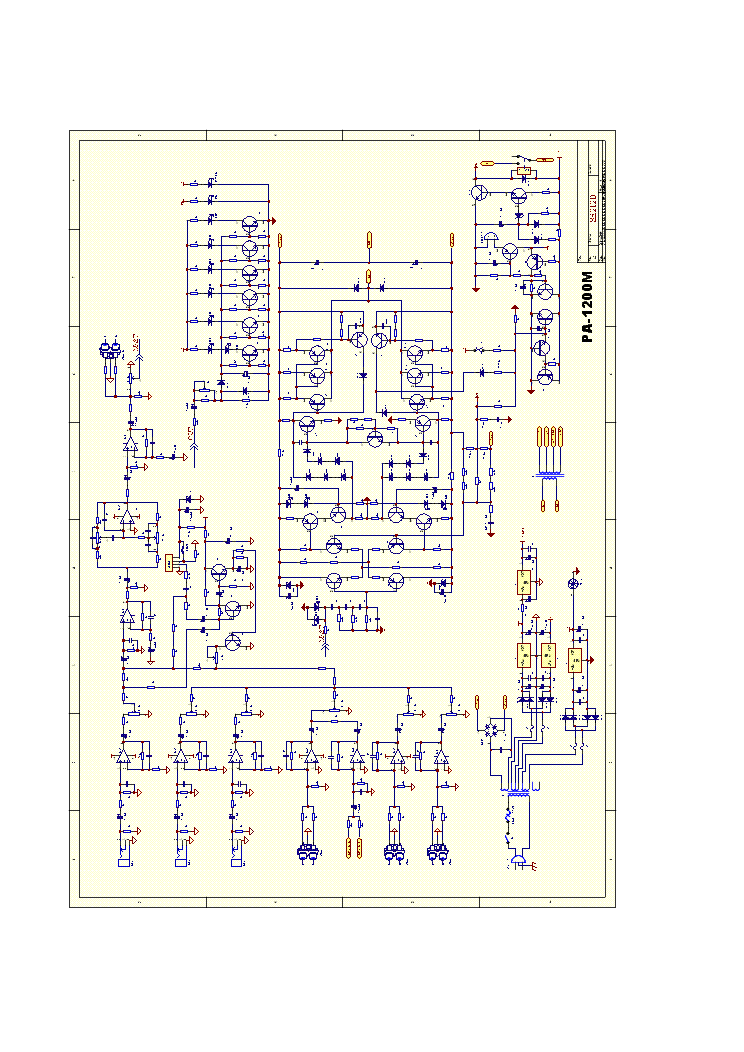 RADSON AMP PA 1200M Service Manual download, schematics, eeprom, repair  info for electronics experts