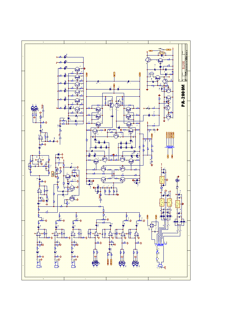 RADSON AMP PA 2000M Service Manual download, schematics, eeprom, repair  info for electronics experts