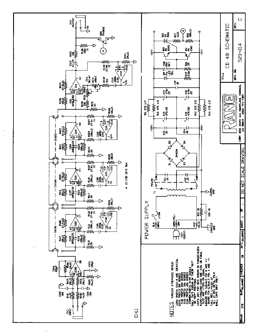 RANE CD48SCH service manual