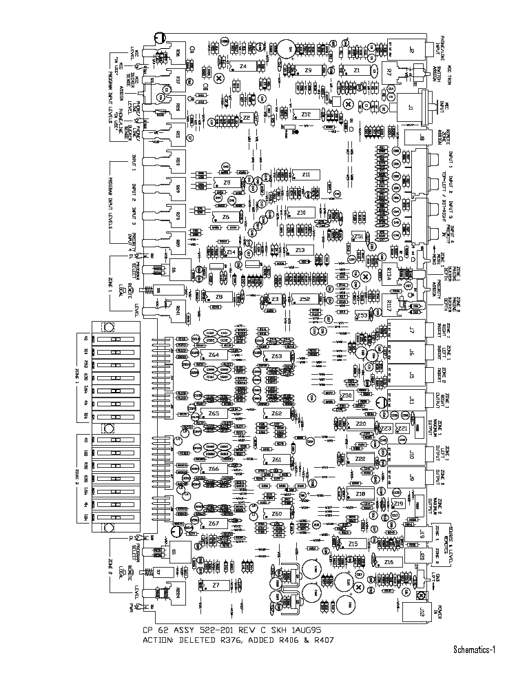 RANE CP-62 SCH service manual