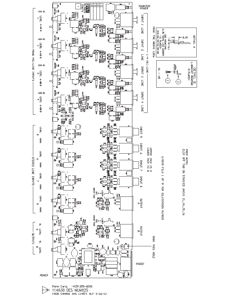 RANE MLM82S SCH service manual