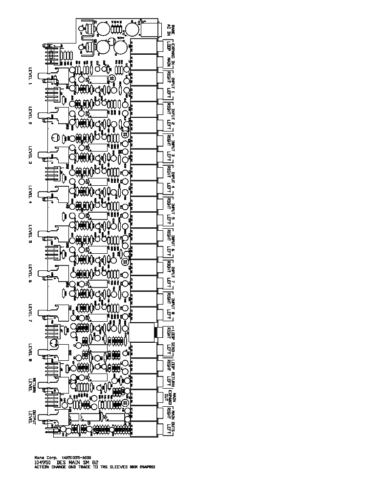 RANE SM82 service manual
