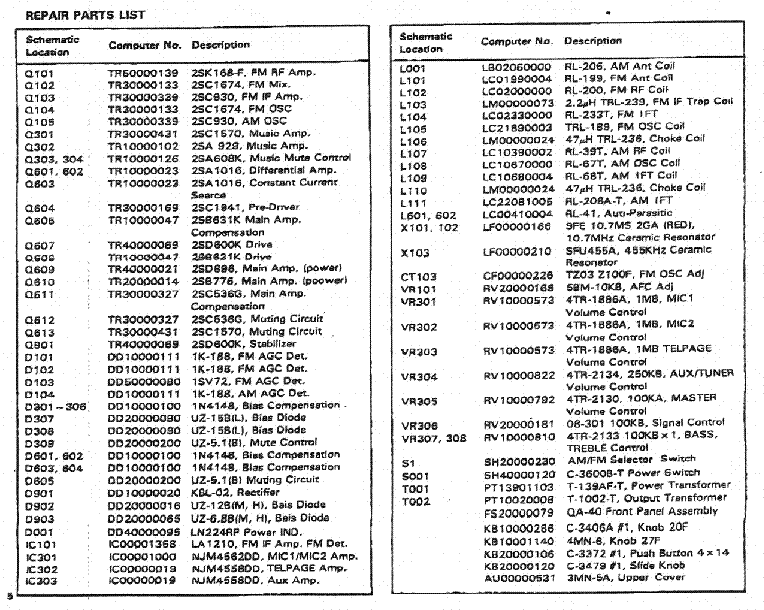 ROTEL QA-40B SM Service Manual download, schematics, eeprom, repair ...