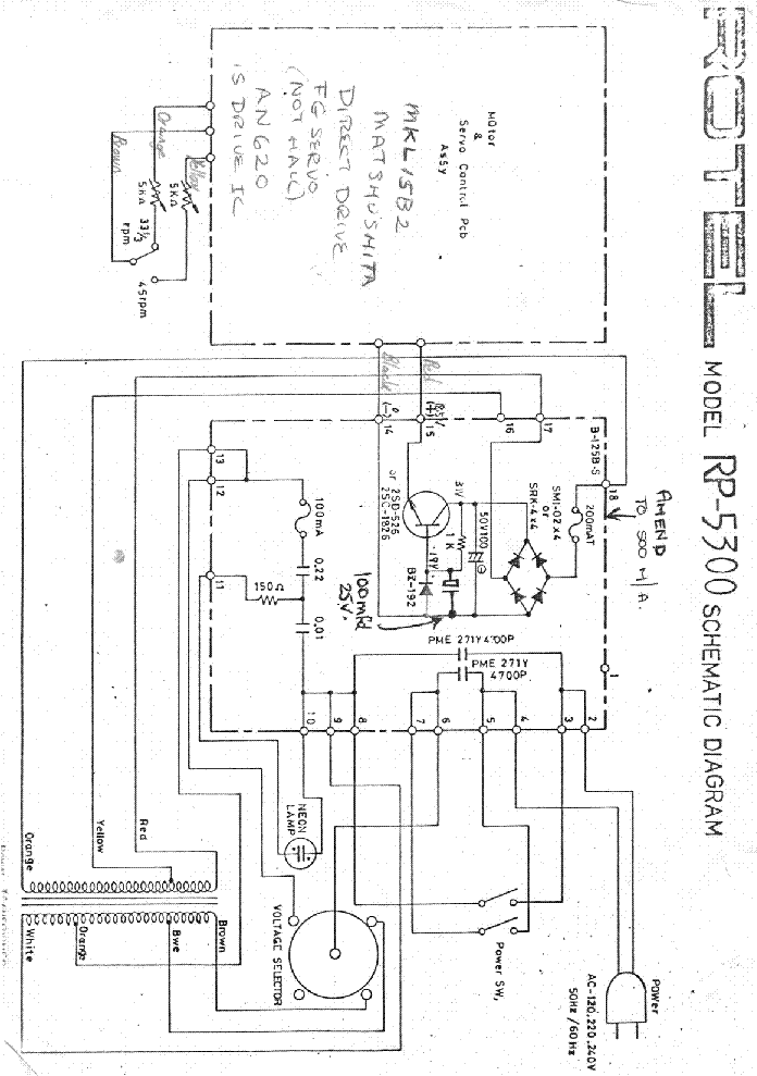 ROTEL RP-5300 SM service manual