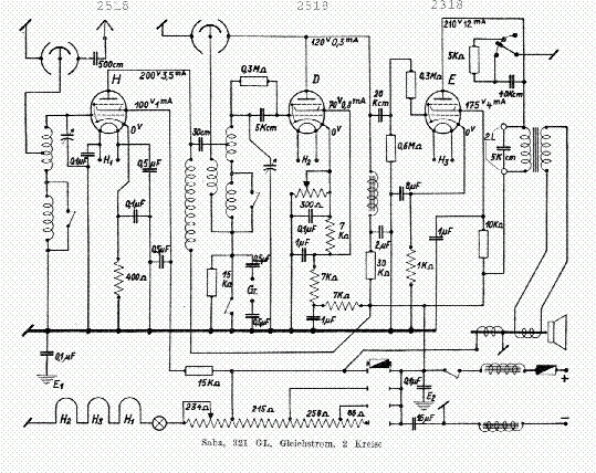 SABA 321 GL service manual