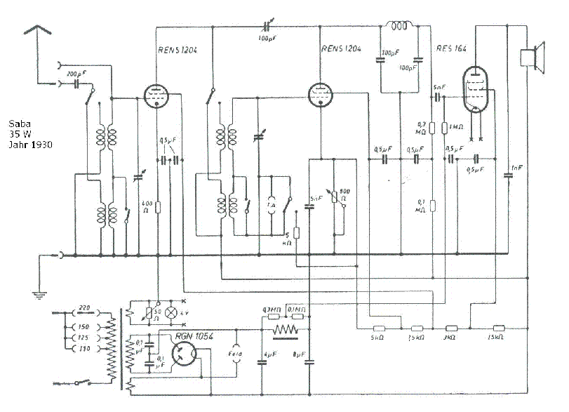 SABA 35 W service manual
