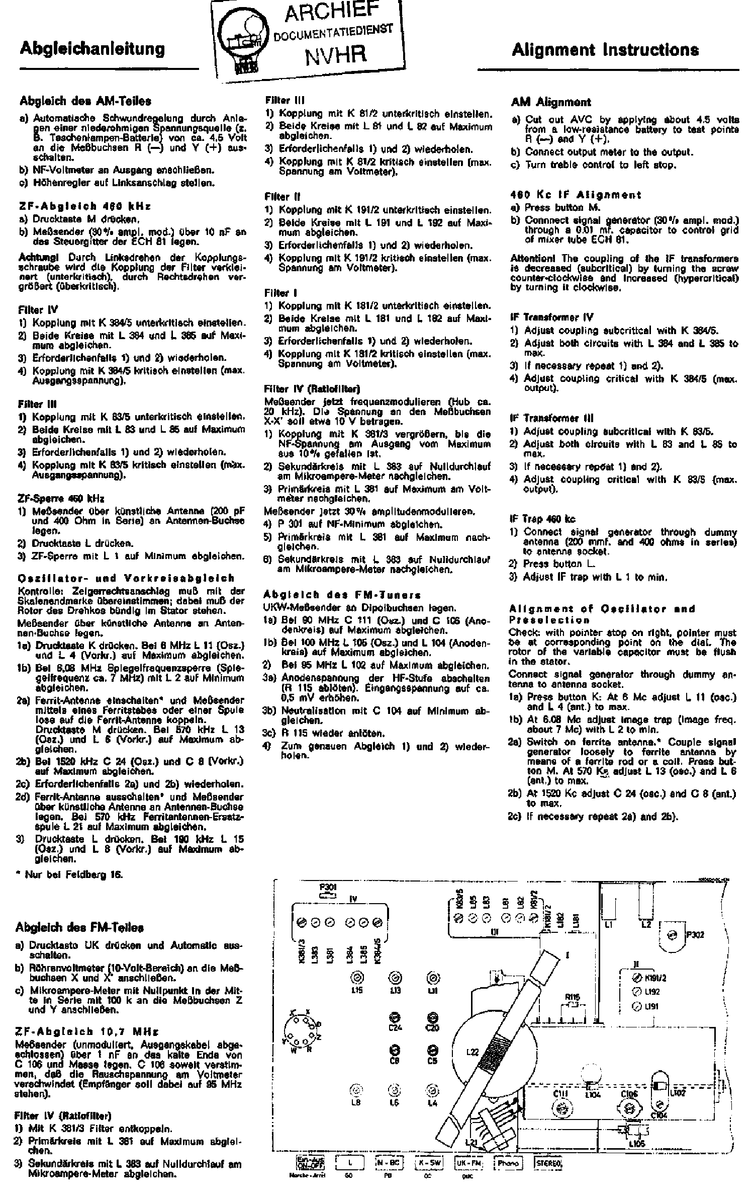 SABA KONSTANZ16 STEREO RECEIVER SCH service manual (1st page)
