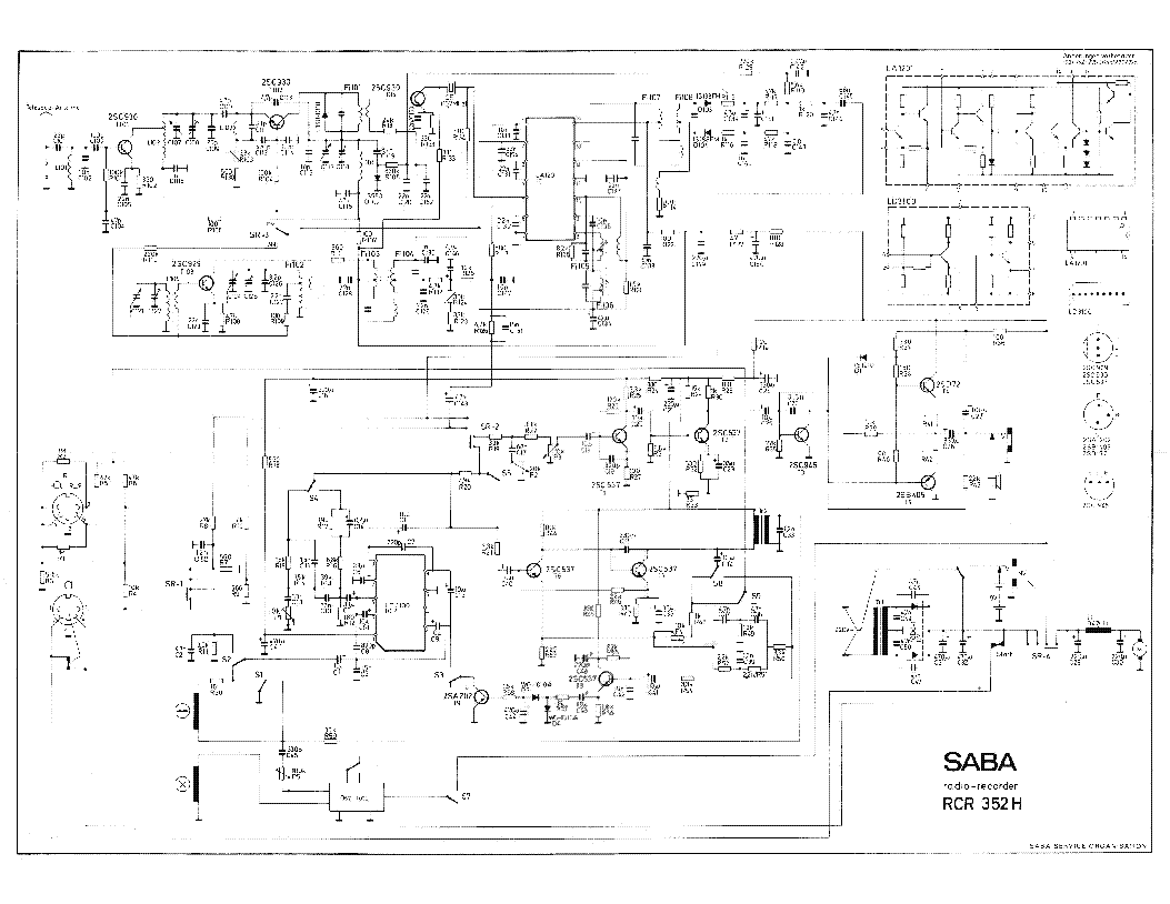 SABA RCR352H SCH service manual
