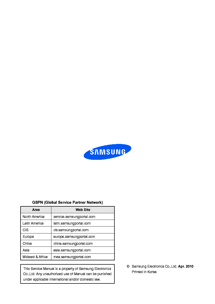 SAMSUNG HT-C550 XEF service manual (2nd page)