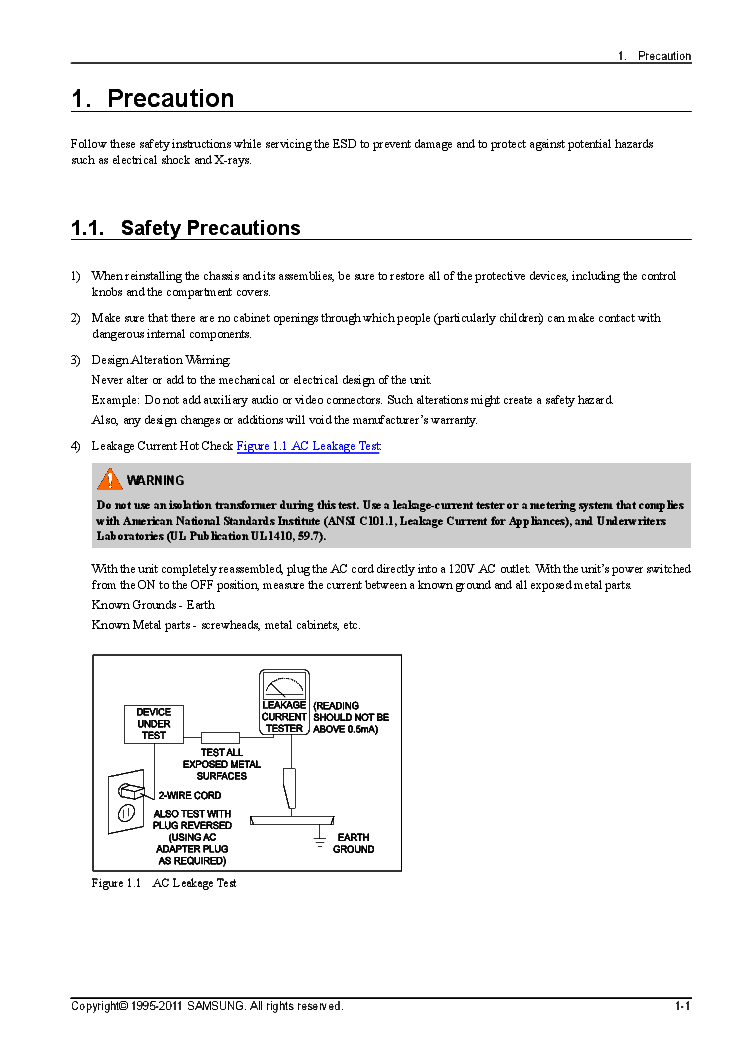 SAMSUNG HW-D350-EN service manual (2nd page)