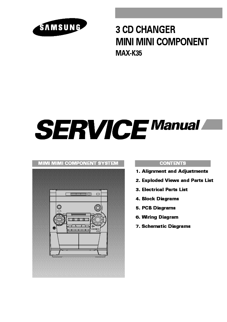 SAMSUNG MAX-K35 SM service manual (1st page)
