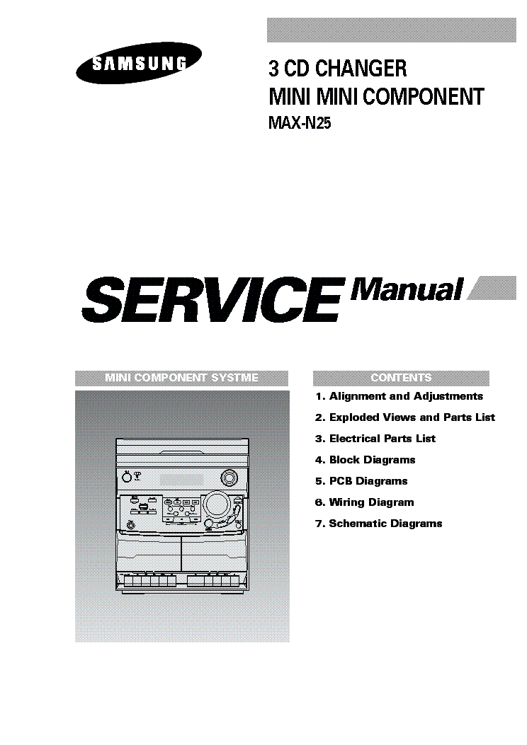 SAMSUNG MAX-N25 SM service manual (1st page)