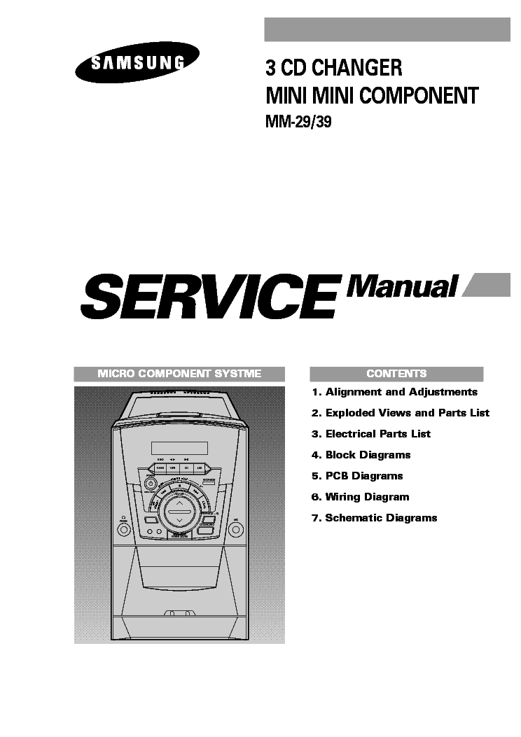 SAMSUNG MM-29 39 SM 2 service manual (1st page)