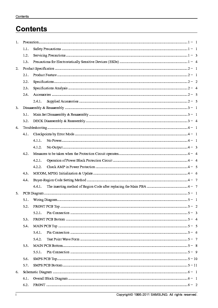 SAMSUNG MM-D320-EN service manual (2nd page)