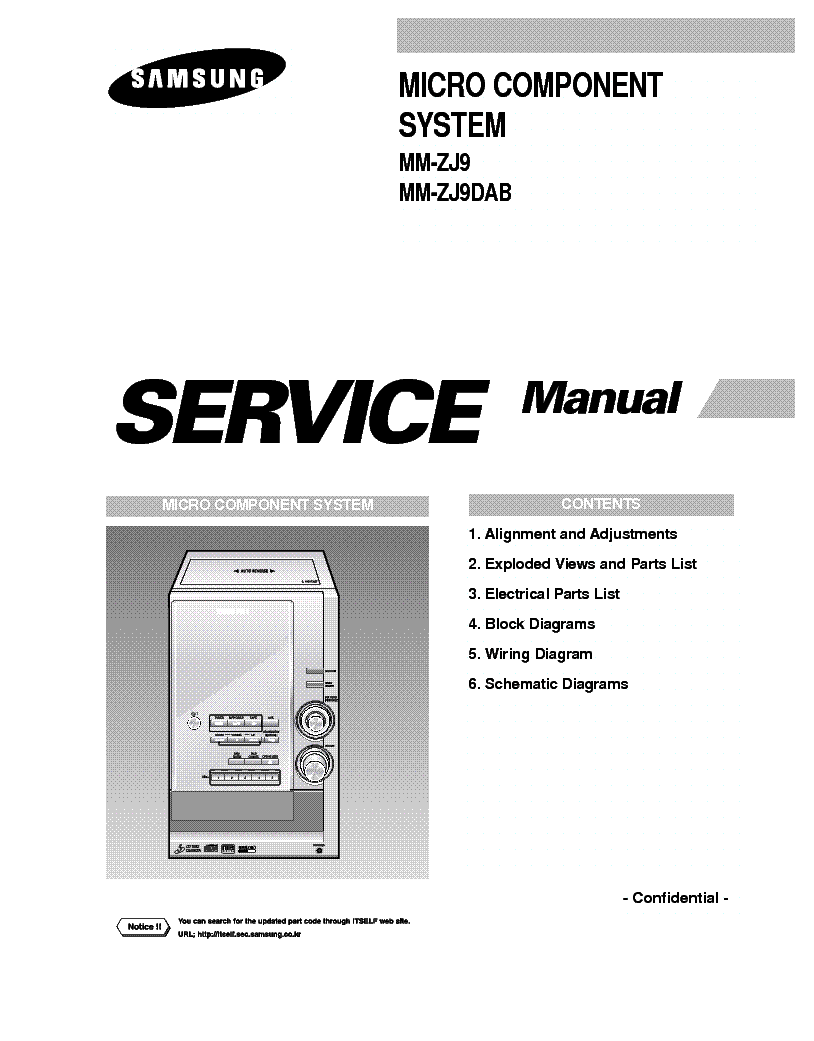 SAMSUNG MM-ZJ9Z,J9DAB service manual (1st page)