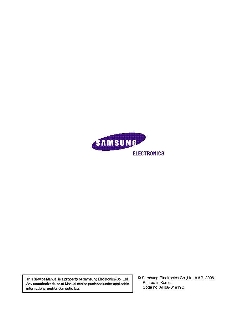 SAMSUNG YP-Z5F PORTABLE DIGITAL AUDIO PLAYER service manual (2nd page)