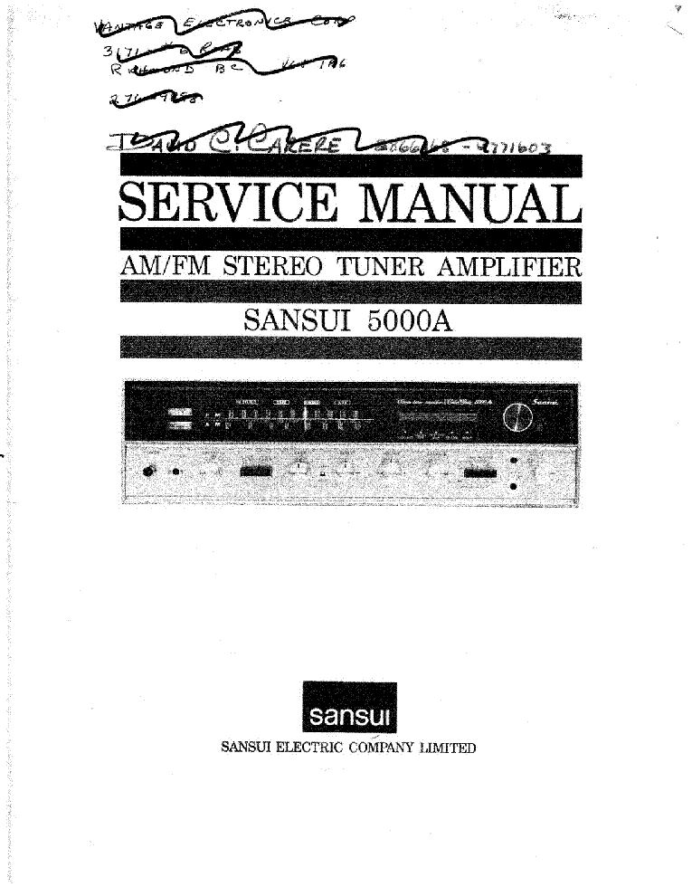 SANSUI 5000A SM service manual (1st page)