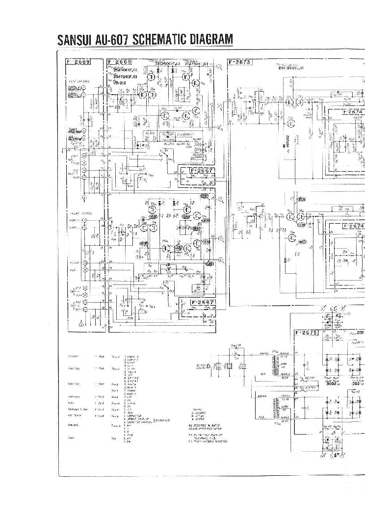 Sansui Au 607 Stereo Amplifier Service Manual Download Schematics Eeprom Repair Info For Electronics Experts