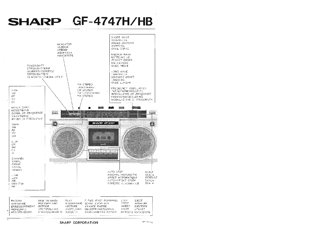 Схема sharp 939 z
