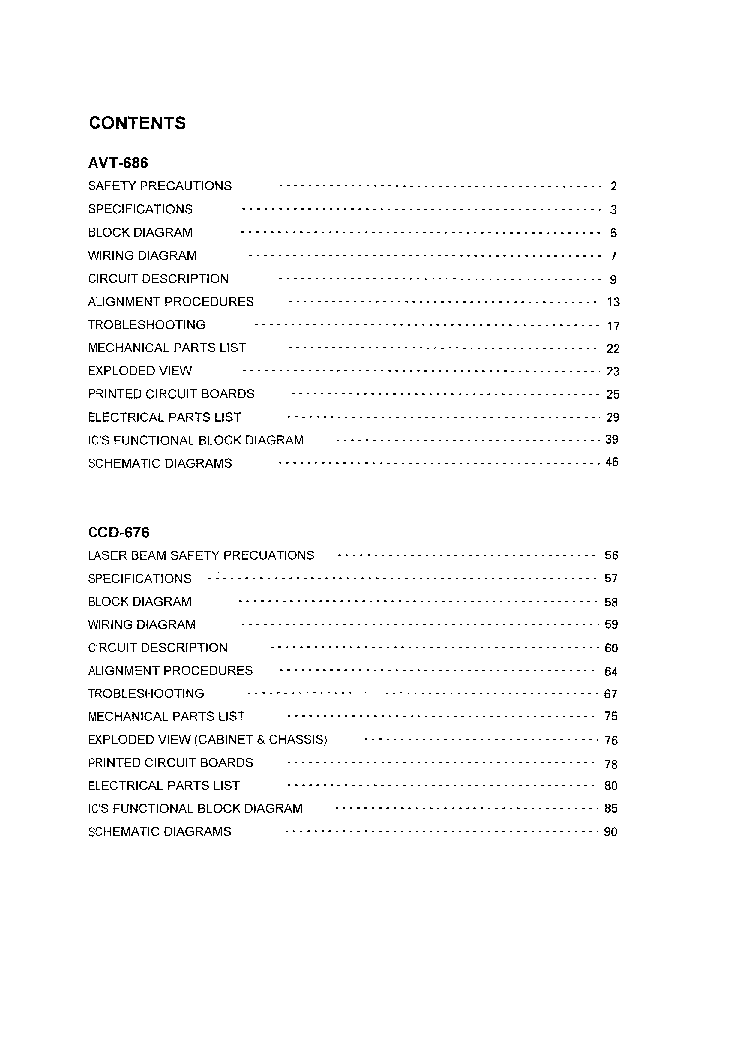 SHERWOOD P-686 service manual (2nd page)
