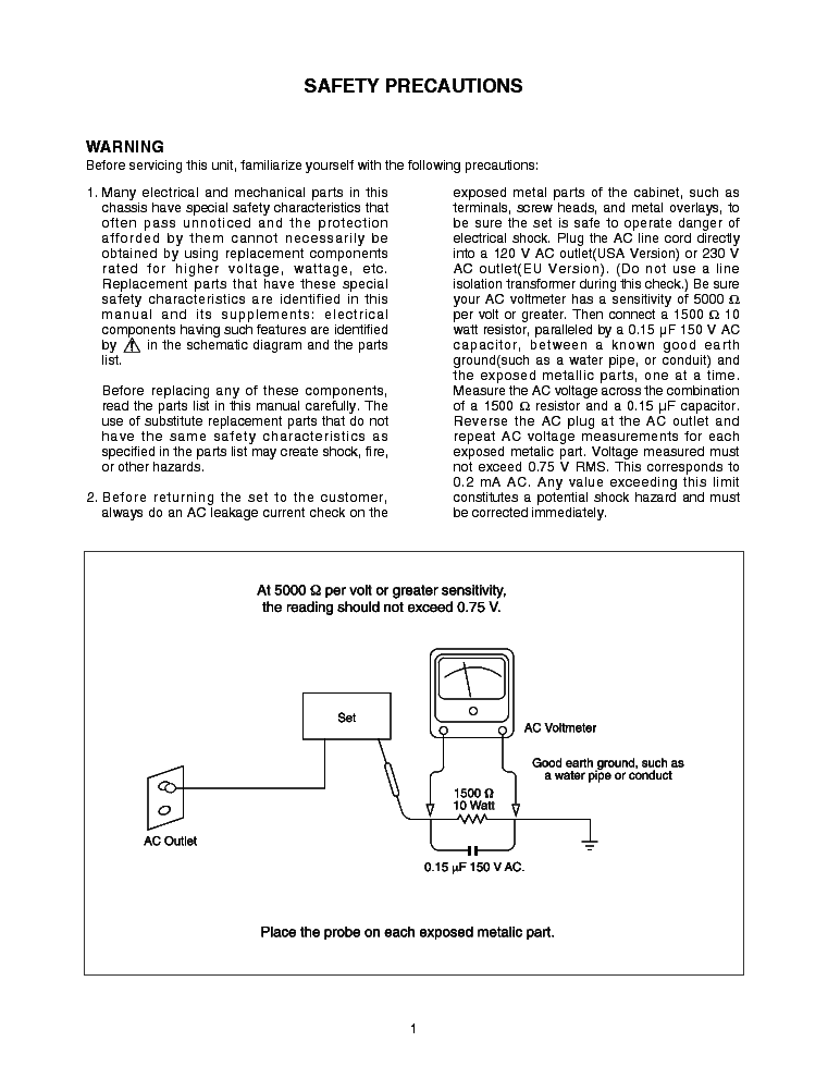 SHERWOOD R-772 service manual (2nd page)