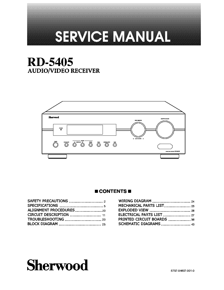 Sherwood ax 5505 схема