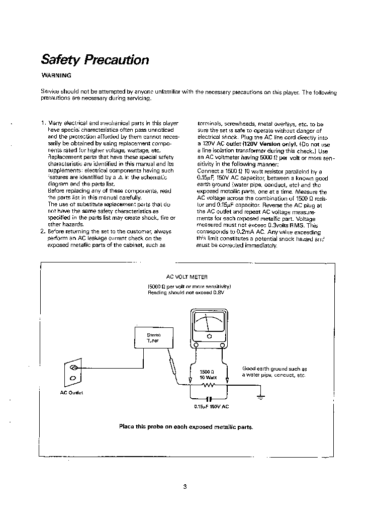 SHERWOOD TD-2220C service manual (2nd page)
