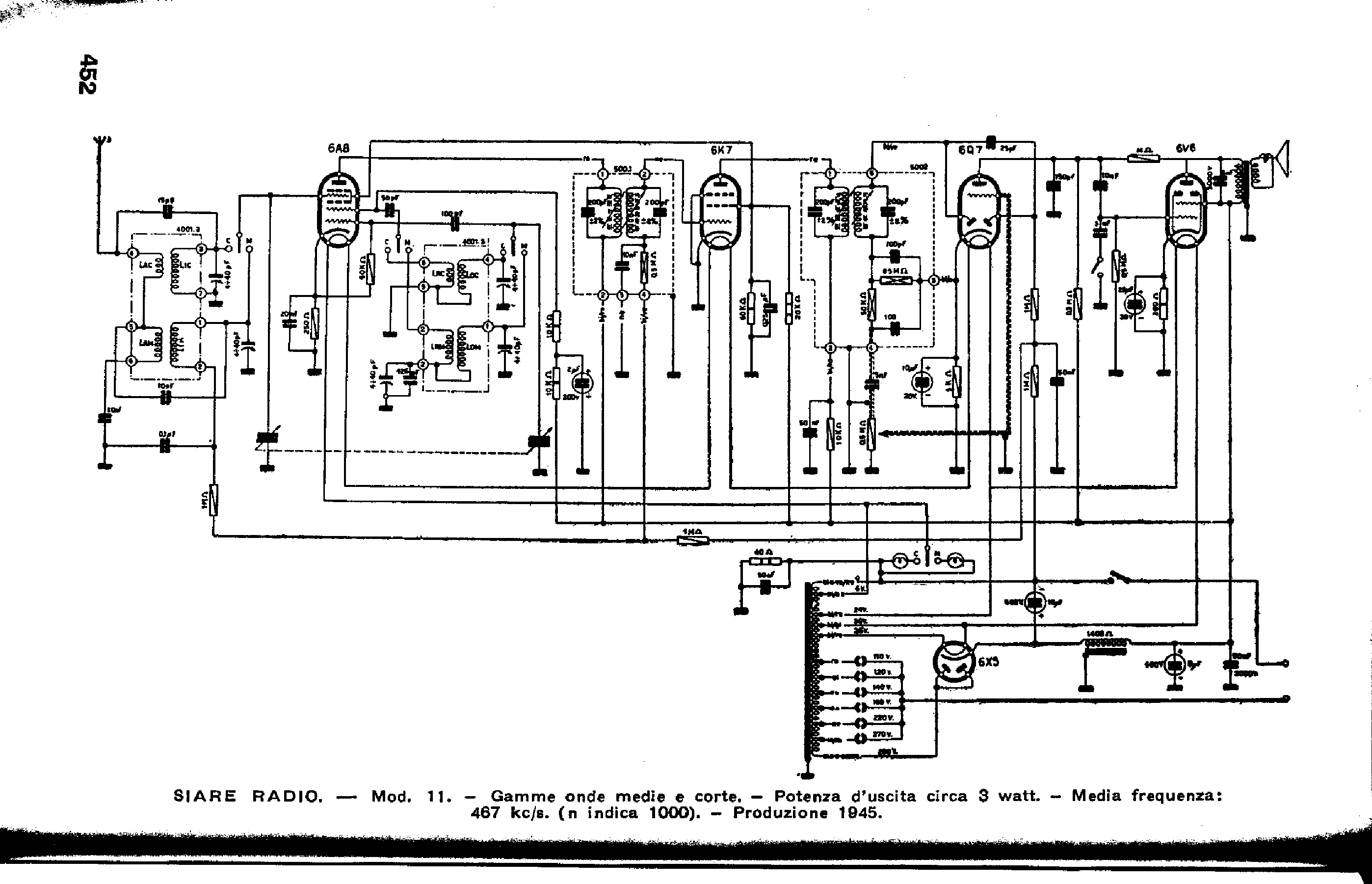 SIARE CROSLEY-S-11 service manual