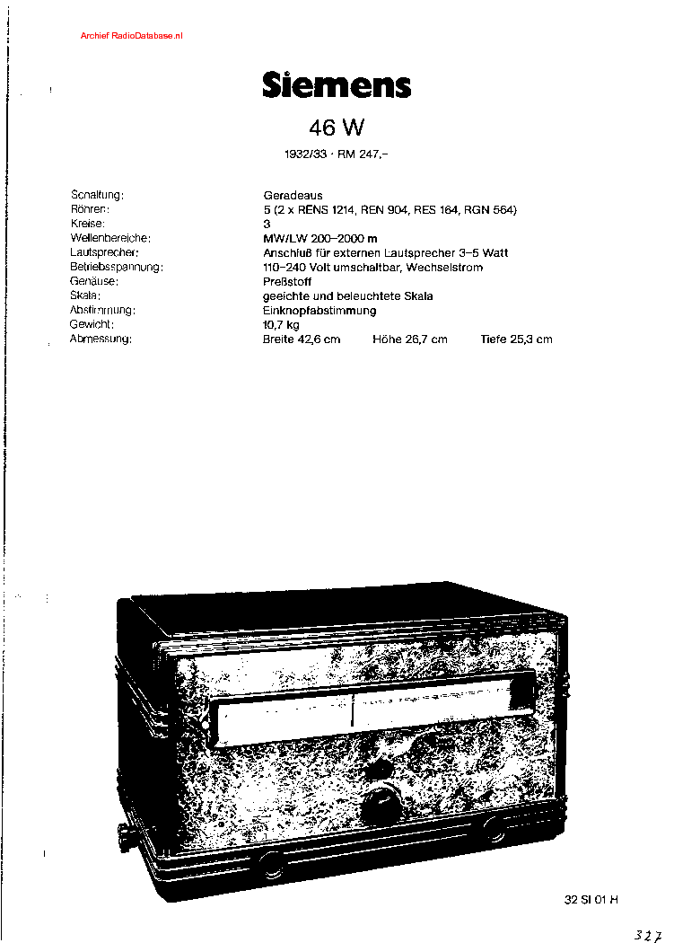 SIEMENS 46W service manual