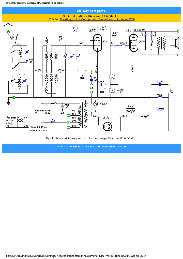 SIEMENS 81W service manual