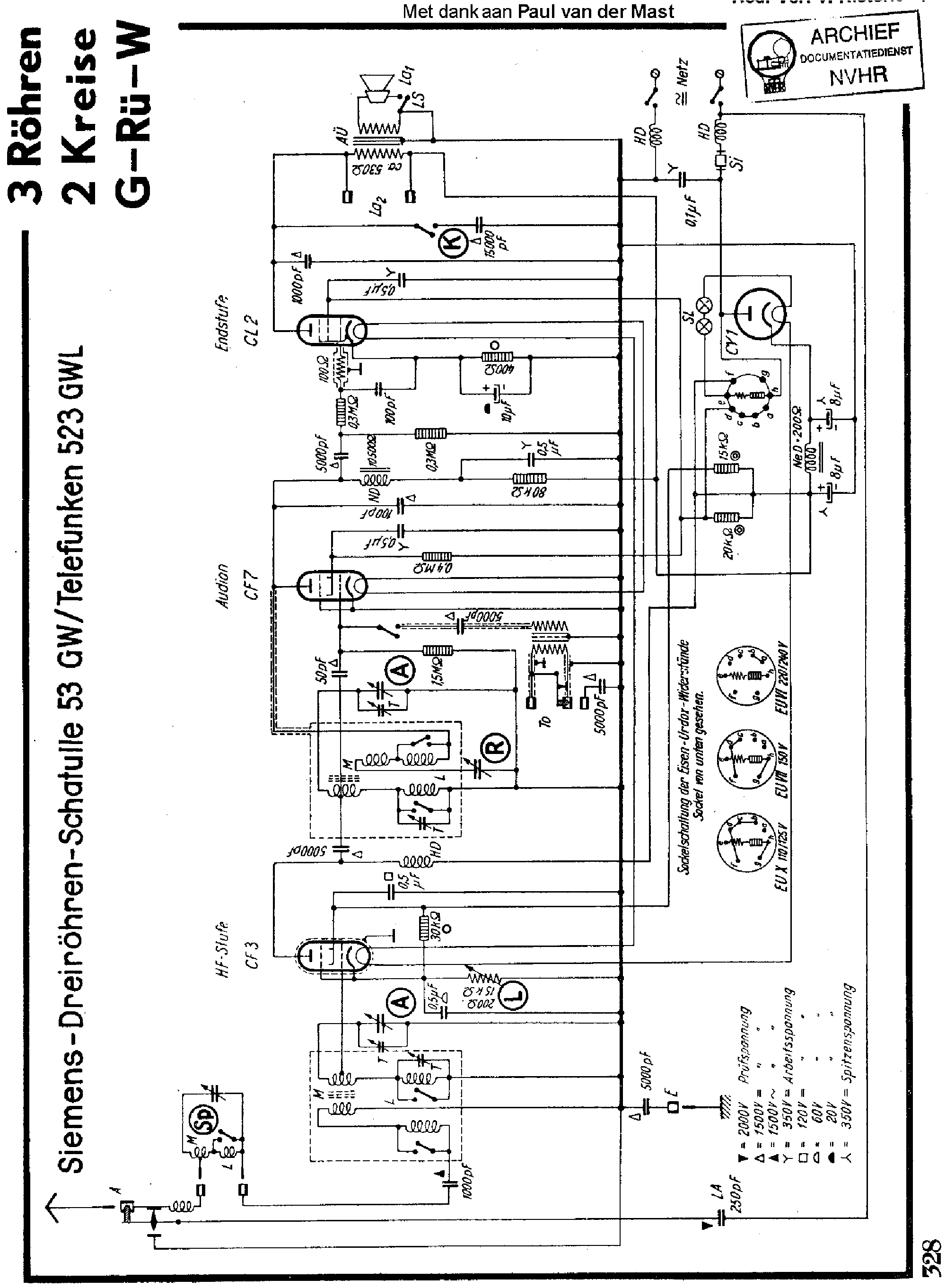 SIEMENS SCHATULLE 53GW TELEFUNKEN 523GWL AC-DC RADIO SM service manual