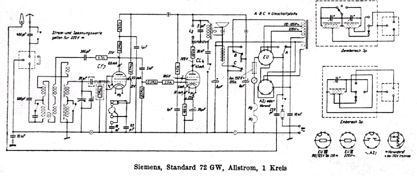 SIEMENS STANDARD 72 GW service manual